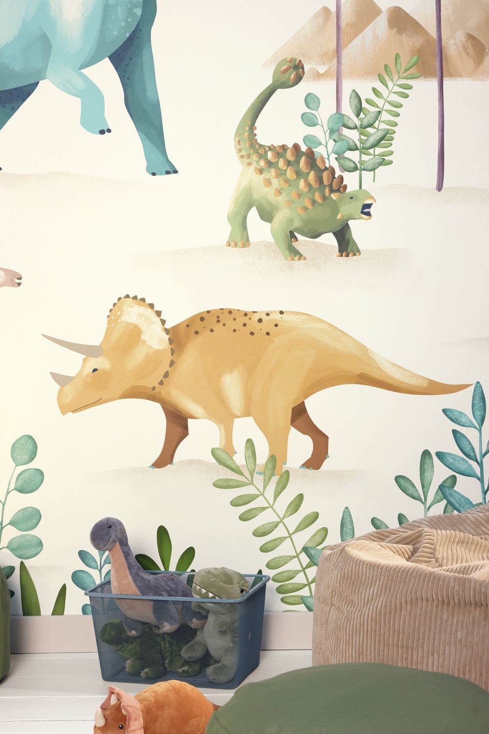 Le Monde des Dinosaures Panoramic Mural by Caselio