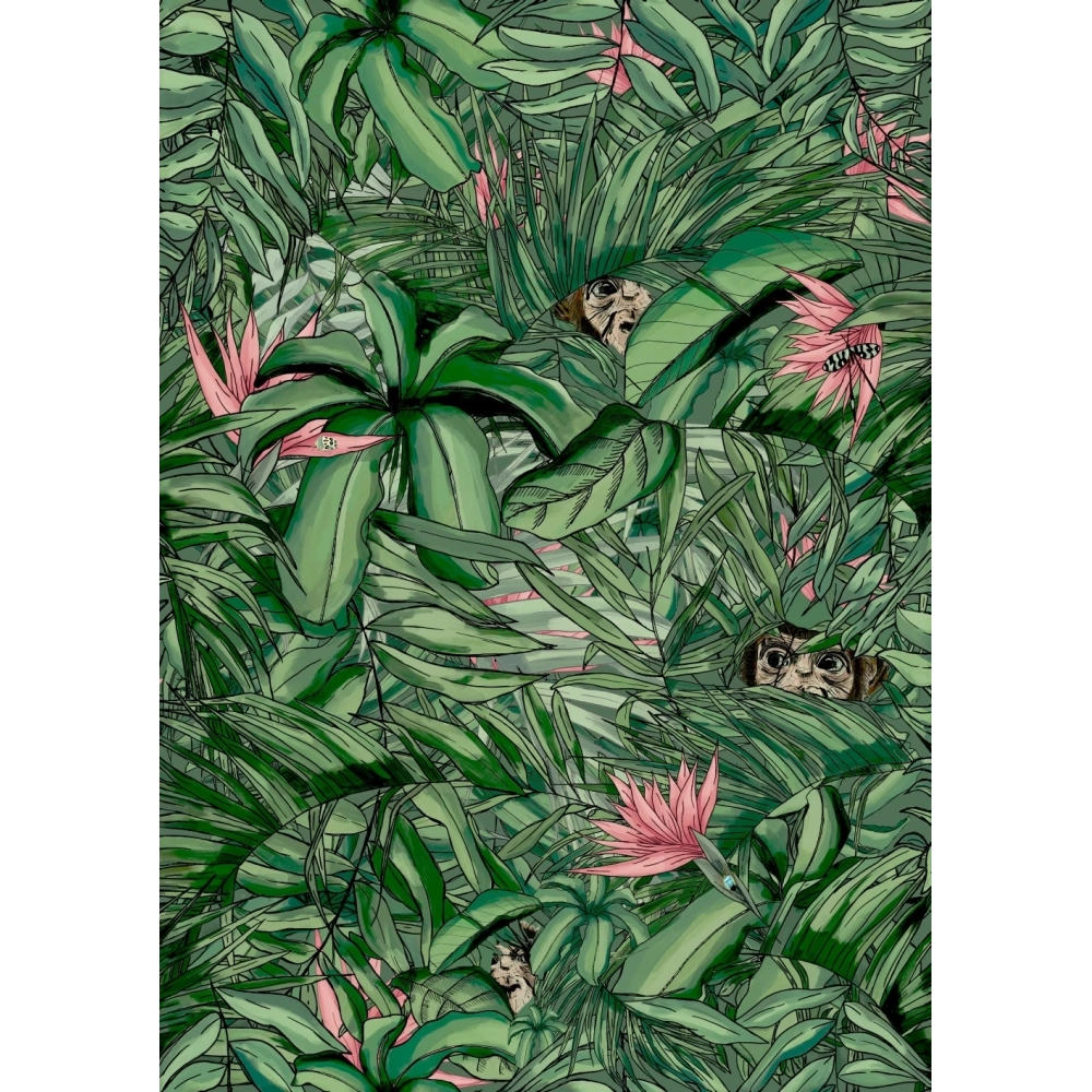 Monkey Forest Wallpaper by Brand McKenzie