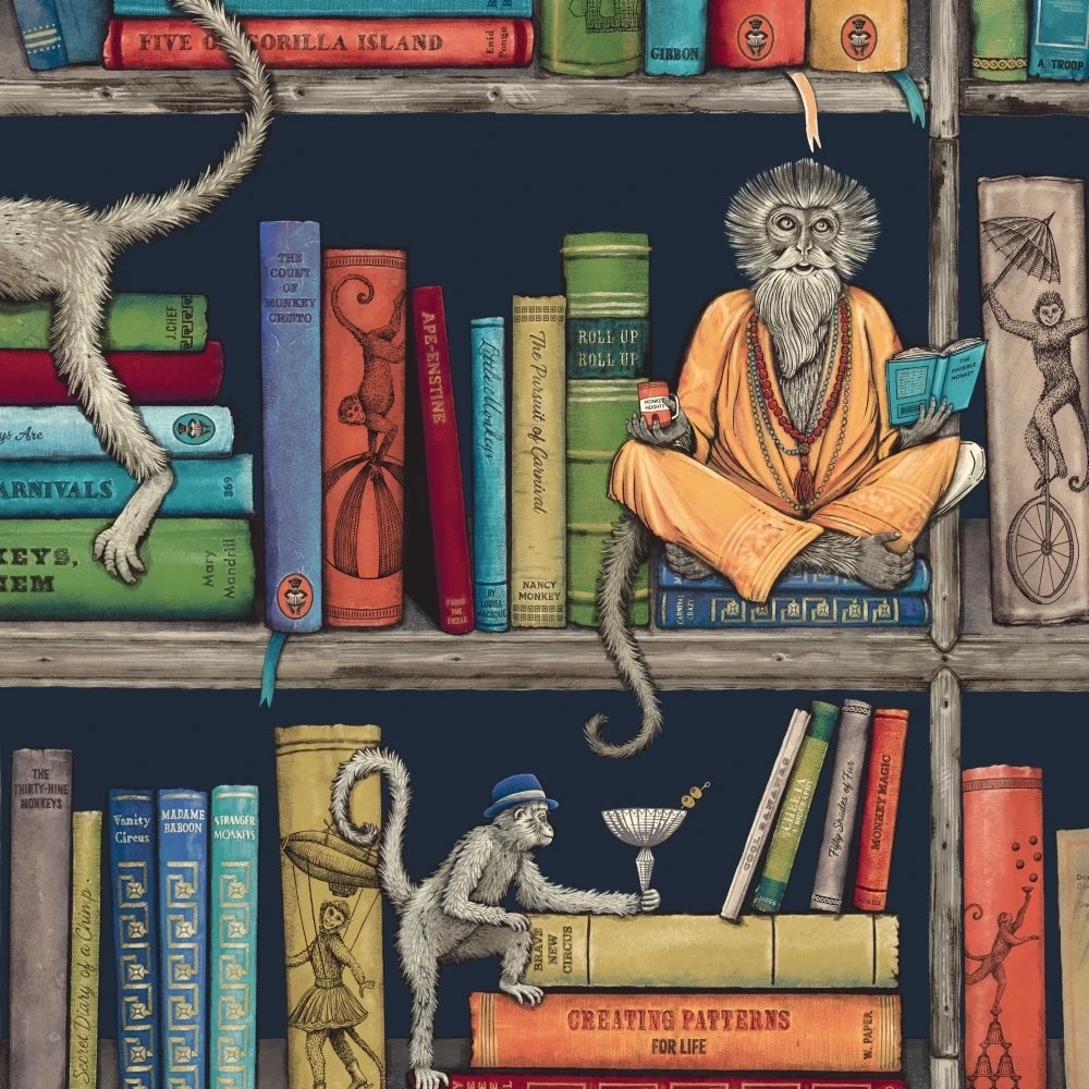 Monkey Library Wallpaper by Brand Mckenzie