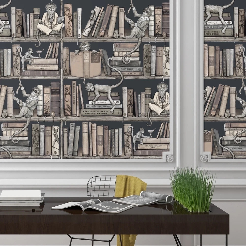 Monkey Library Wallpaper by Brand Mckenzie