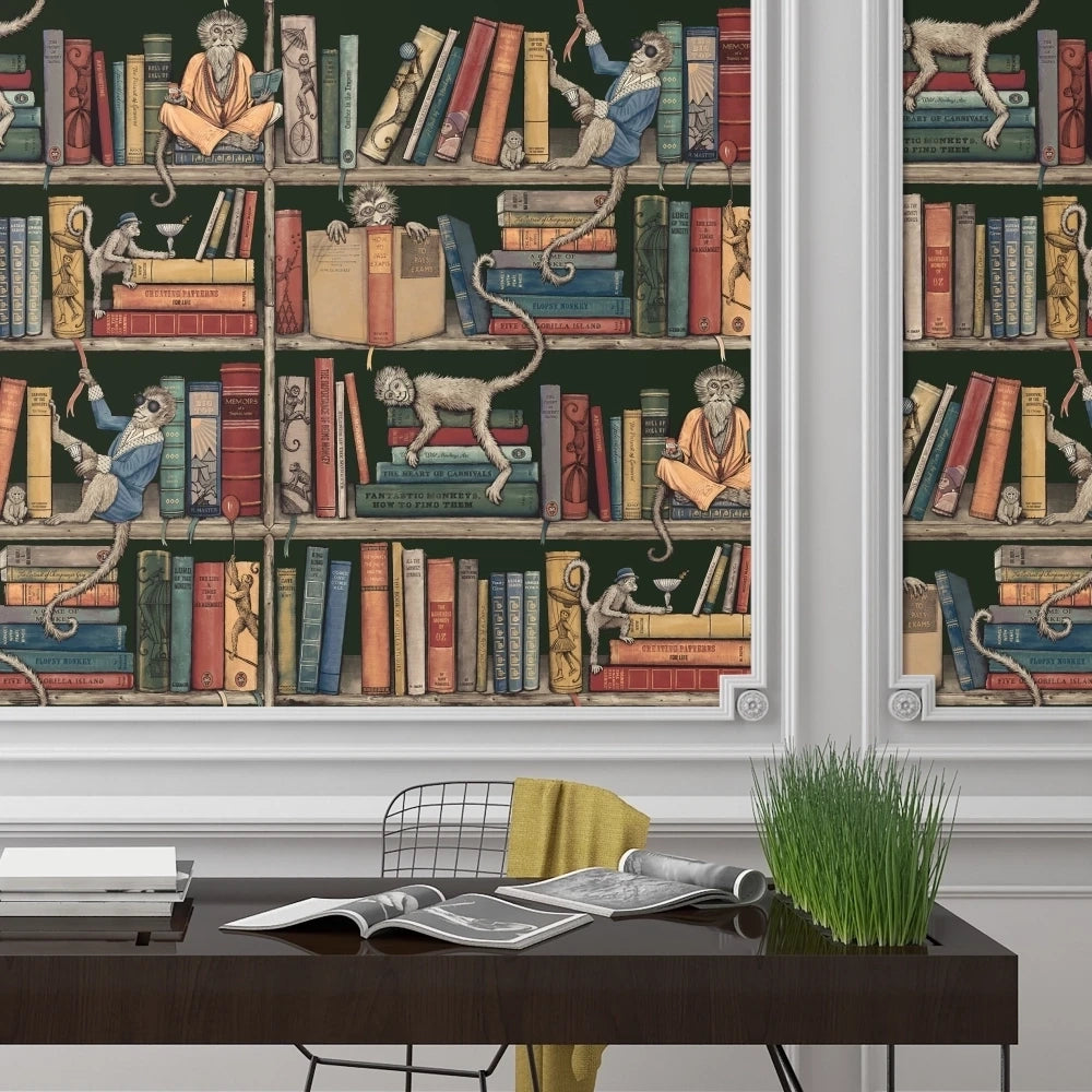 Monkey Library Wallpaper by Brand Mckenzie