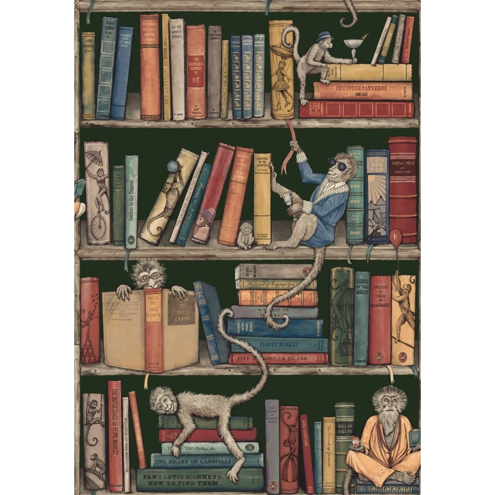 Monkey Library Wallpaper by Brand Mckenzie