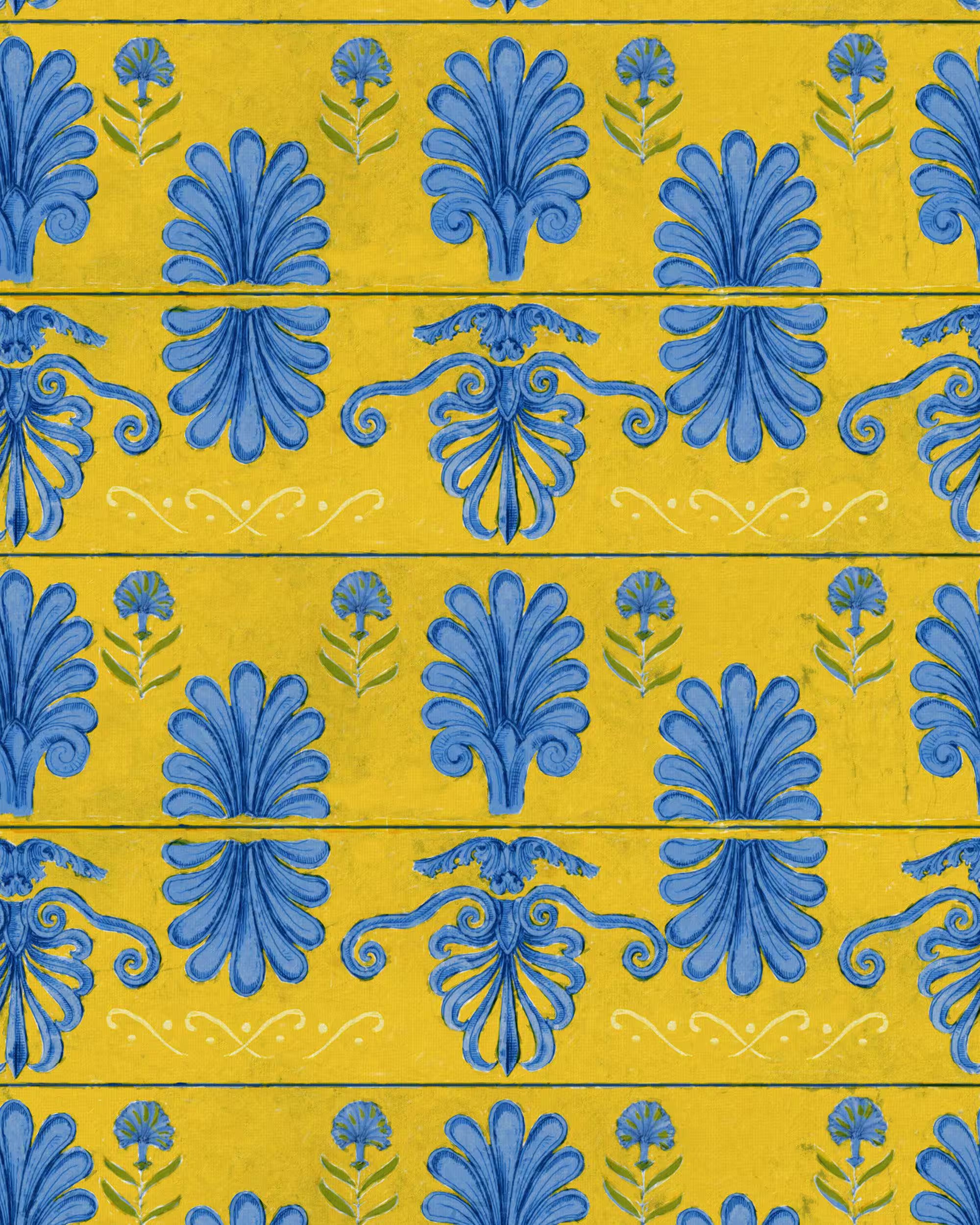Mykonos Villa Motif Wallpaper by Mind The Gap