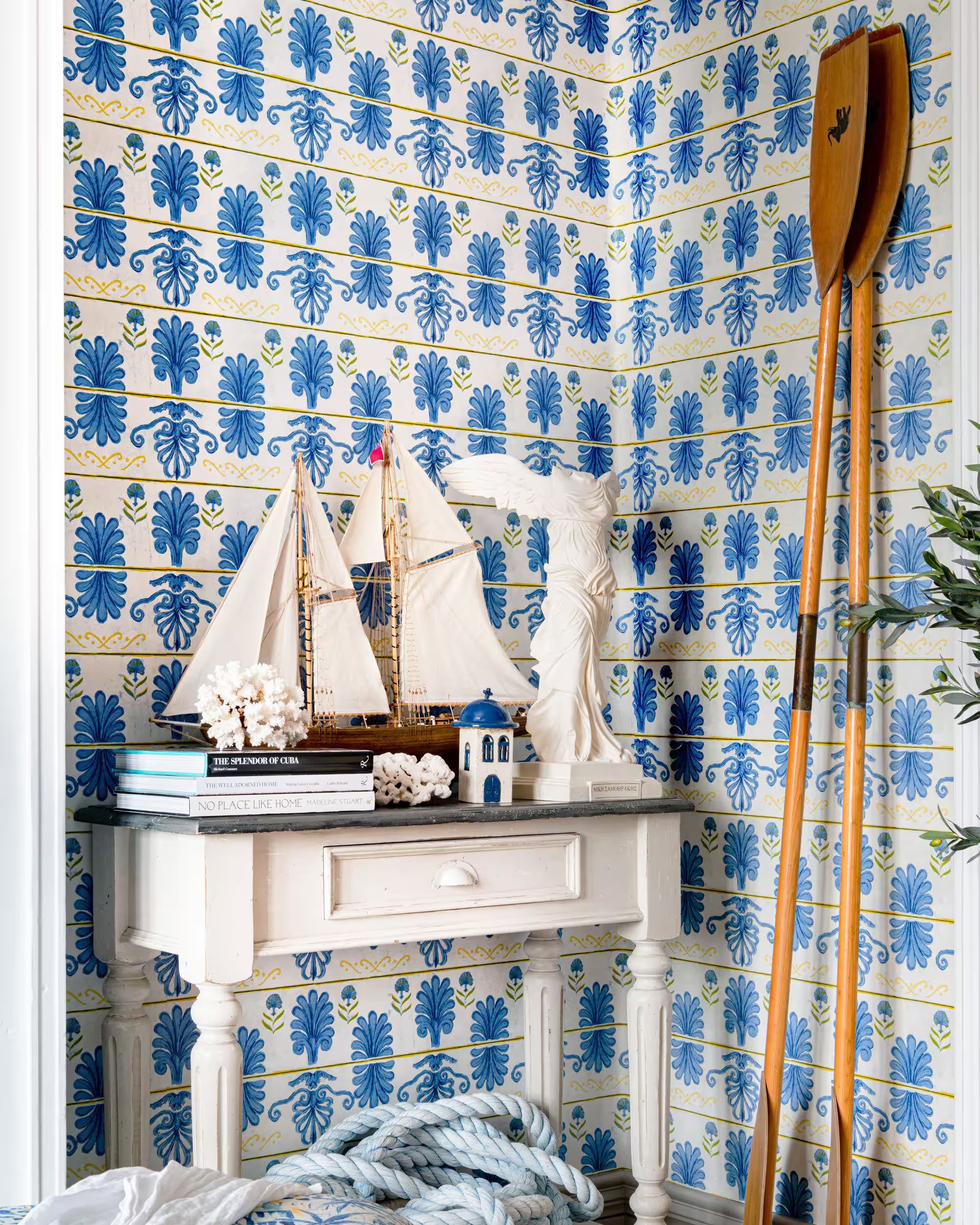 Mykonos Villa Motif Wallpaper by Mind The Gap