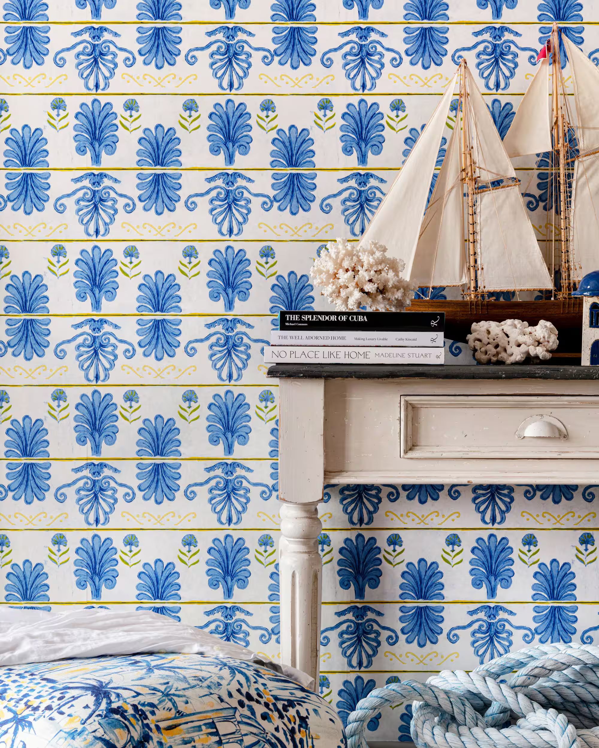 Mykonos Villa Motif Wallpaper by Mind The Gap
