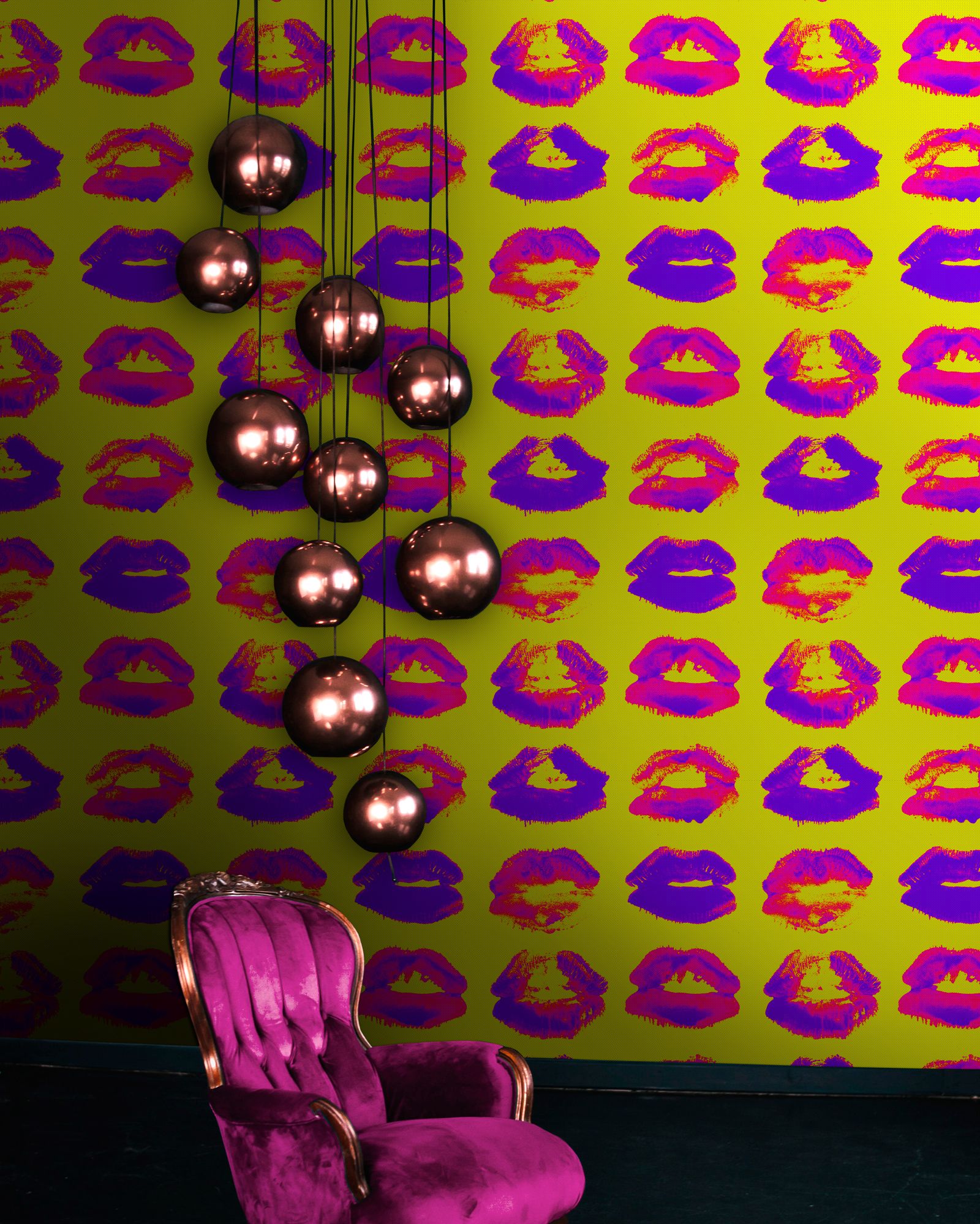 Neon Kiss Wallpaper by Mind The Gap