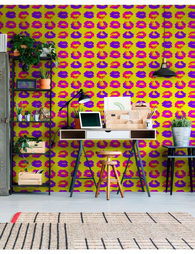 Neon Kiss Wallpaper by Mind The Gap