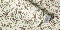 Nordic Chinoiserie Whispers Blue Birds Mural by HappyWall