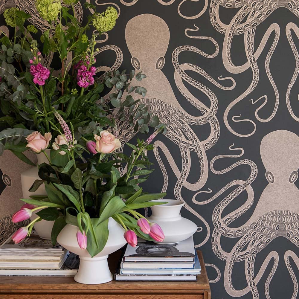 Ombre Octopus Wallpaper by Miss Print