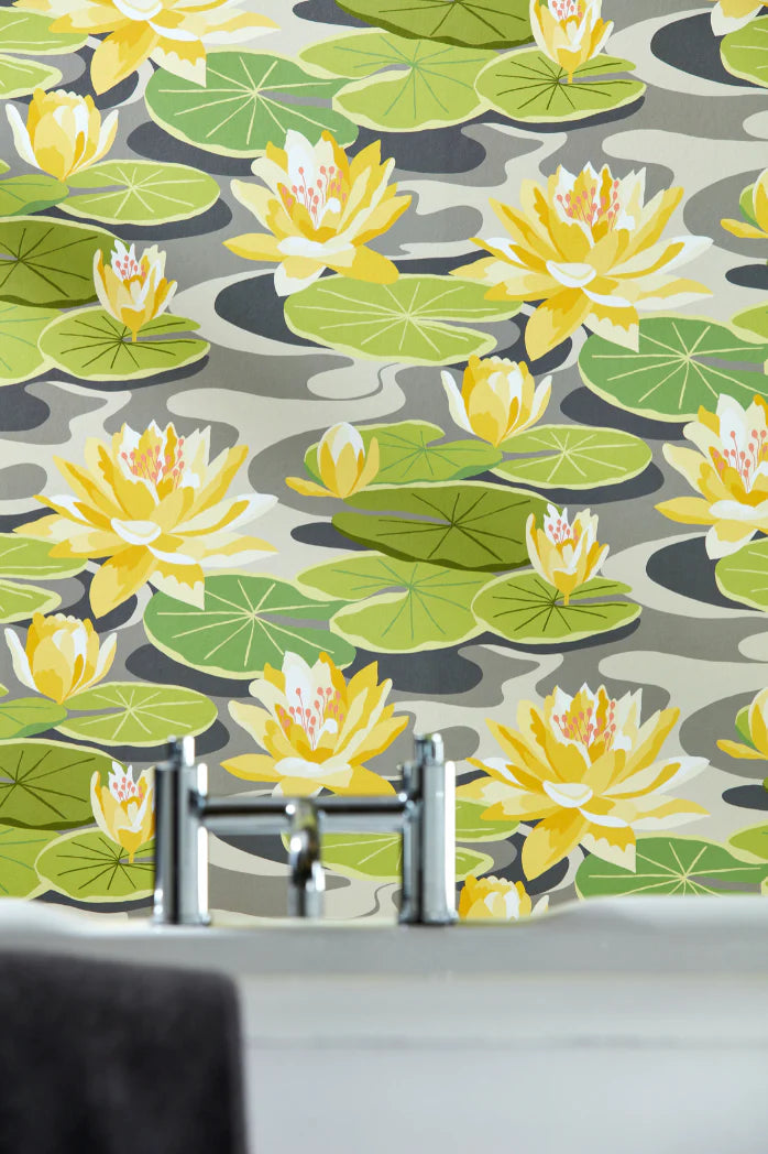 Waterlily wallpaper by Ohpopsi