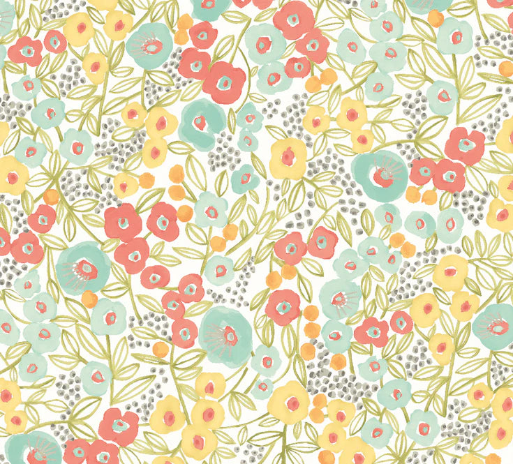 Flora Ditsy wallpaper by Ohpopsi