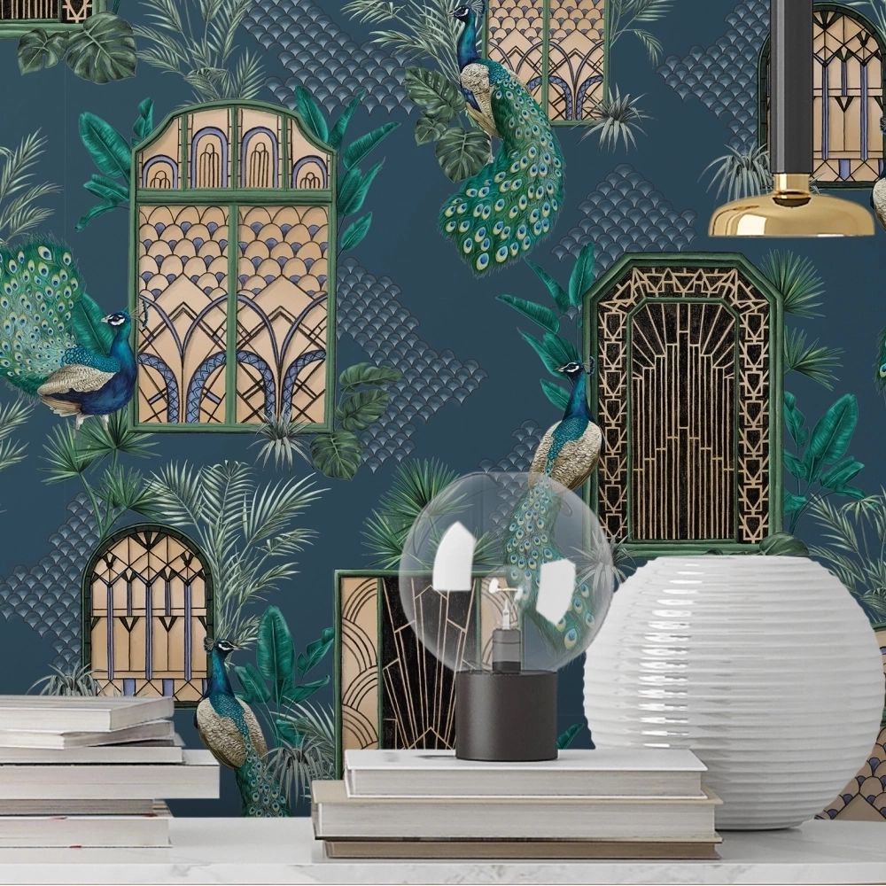 Peacock Manor Wallpaper by Brand McKenzie