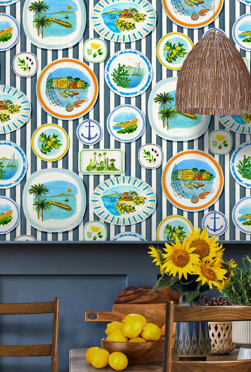 Porcellana Wallpaper by Mini Moderns