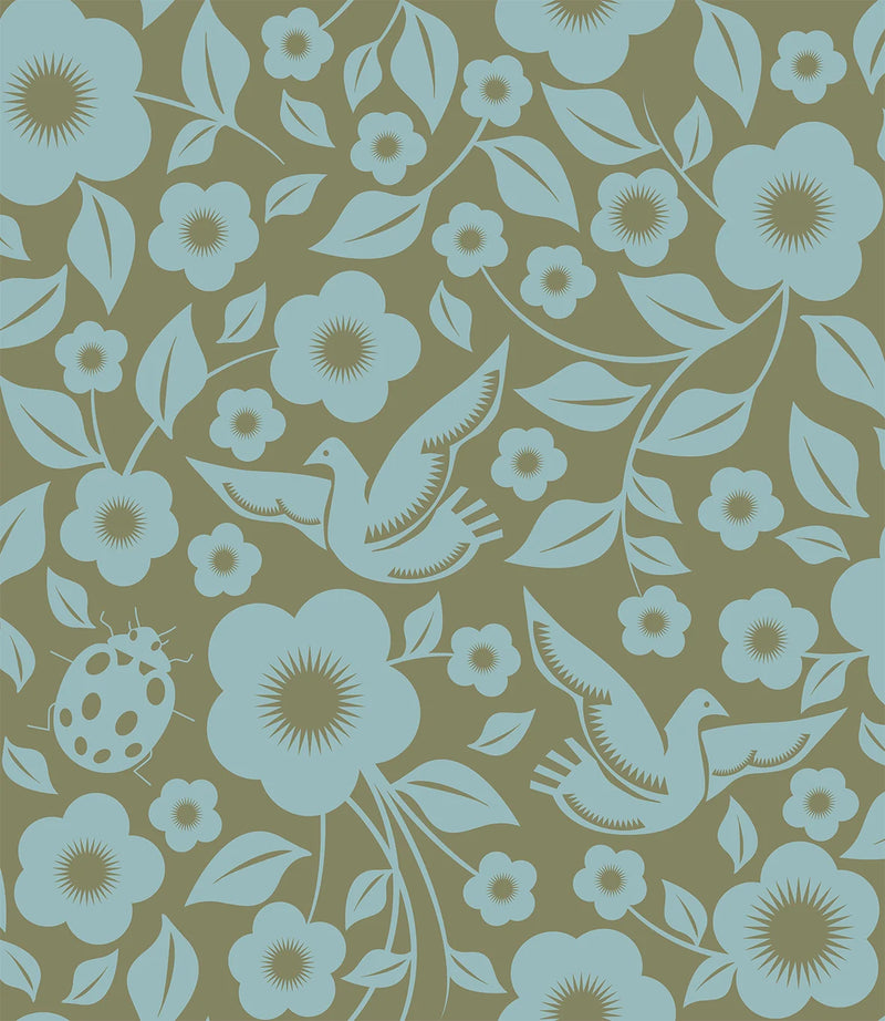 Folk Rock Wallpaper by Mini Moderns