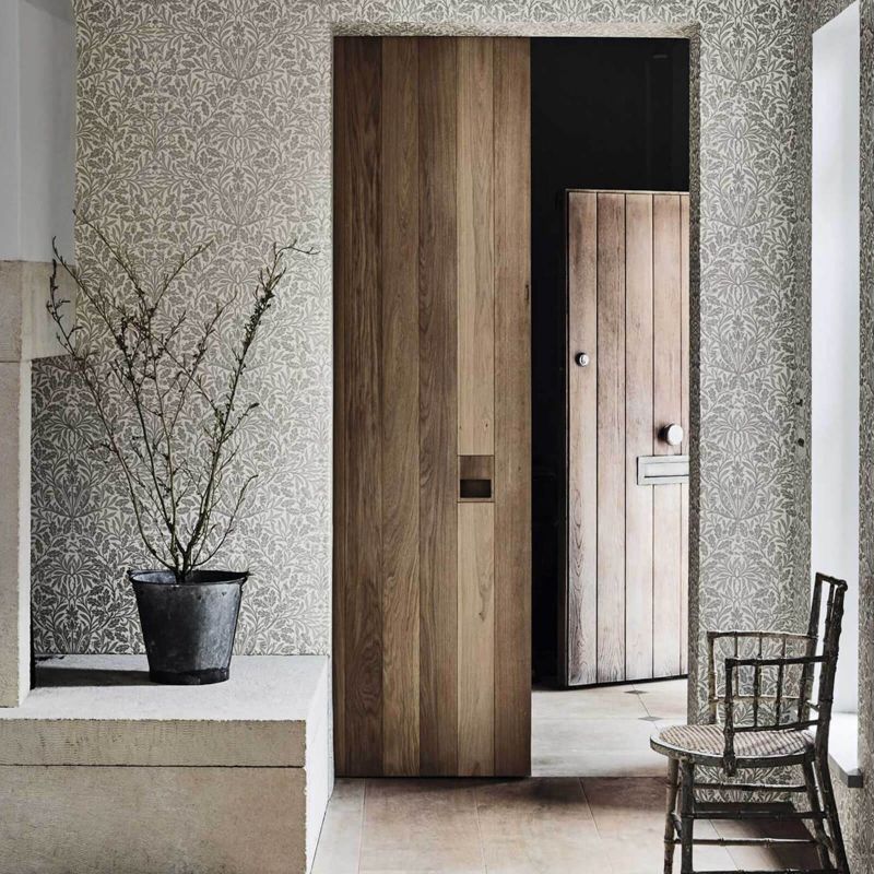 Pure Acorn Wallpaper by Morris & Co
