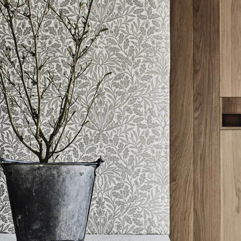Pure Acorn Wallpaper by Morris & Co