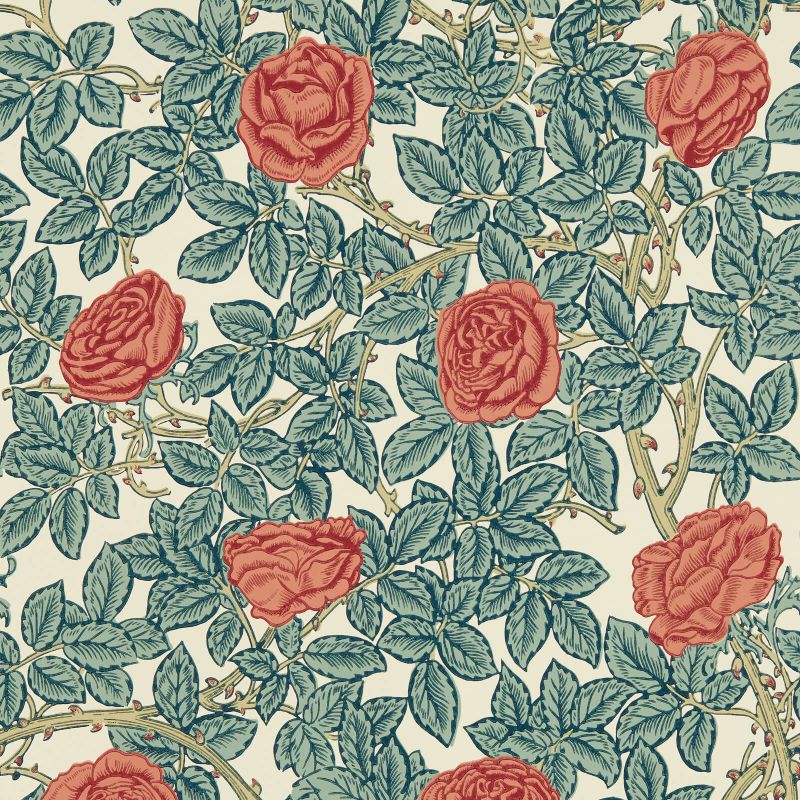 Rambling Rose Wallpaper by Morris & Co.