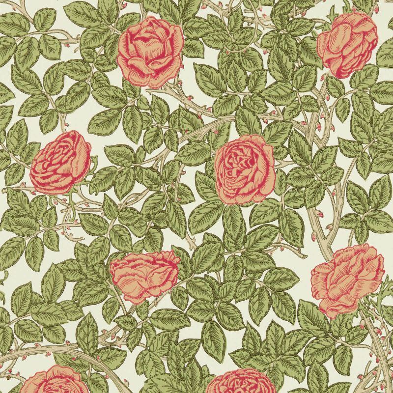 Rambling Rose Wallpaper by Morris & Co.