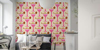 Babes and Bubbly Wallpaper Mural by HappyWall