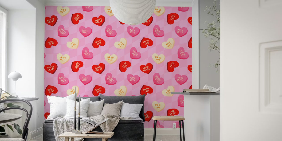 Candy and Compliments Mural by HappyWall