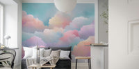 Colorful Dreamy Skies Mural by HappyWall