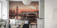 Big Ben Sunset Mural by HappyWall