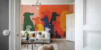 Canine Journey Mural by HappyWall