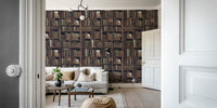 Old Bookshelf Wallpaper Mural by HappyWall