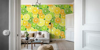 Citrus Fruit Slices Mural by HappyWall