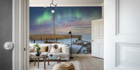 Northern Lights in Scandinavia Mural by HappyWall
