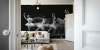 Ballerina Art Wave Mural by HappyWall