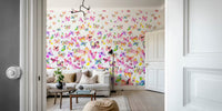 Watercolor Butterflies Degrade Mural by HappyWall