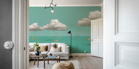 Dreamy Sky Swings Mural by HappyWall
