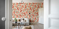 Vintage Chinese Tigers and Florals by HappyWall