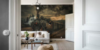 Gold Digger Train Mural by HappyWall