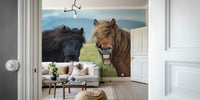 Wild Smile Mural by HappyWall