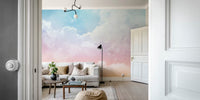 Pastel Couds II Wallpaper Mural by HappyWall