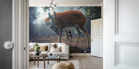 Mother and Fawn Mural by HappyWall