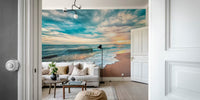 Beach at Sunset Mural by HappyWall