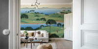 Sunday Golf Mural by HappyWall