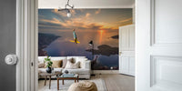 Free falling with Guillaume Galvani Mural by HappyWall