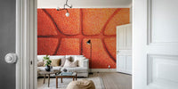 Close-Up of a Basketball Surface Mural by HappyWall