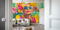 Ageless Confidence Style Icon Portrait Mural by HappyWall