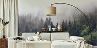 Cloudy Forest Mural by HappyWall