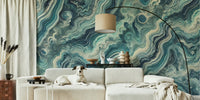 Sapphire Agate Mural by HappyWall