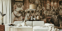 The Gentlemen's Club - Waiting for the Drinks Mural by HappyWall