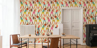 Retro Aerobic Workout Light Mural by HappyWall