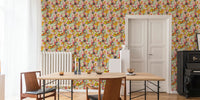 Retro Disco Dance Pop Rose Mural by HappyWall