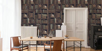 Old Bookshelf Wallpaper Mural by HappyWall