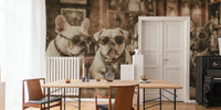 The Gentlemen's Club - Waiting for the Drinks Mural by HappyWall